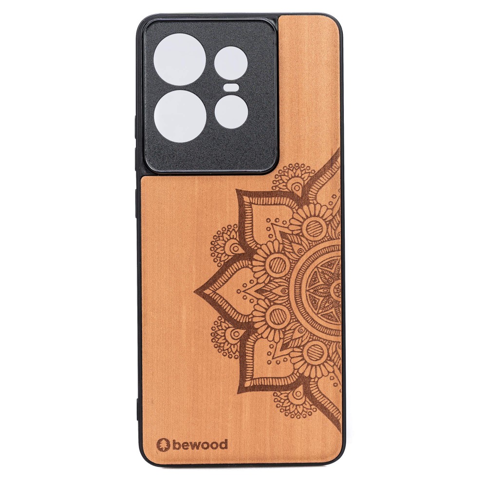 Drewniane Etui Bewood do Motorola Edge 50 Pro MANDALA JABŁOŃ (1)