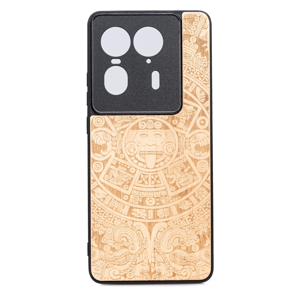 Drewniane Etui Bewood do Motorola Edge 50 Ultra KALENDARZ AZTECKI ANIEGRE (1)