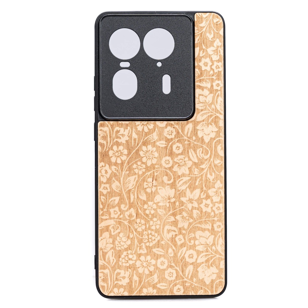 Drewniane Etui Bewood do Motorola Edge 50 Ultra KWIATY POLNE ANIEGRE (1)