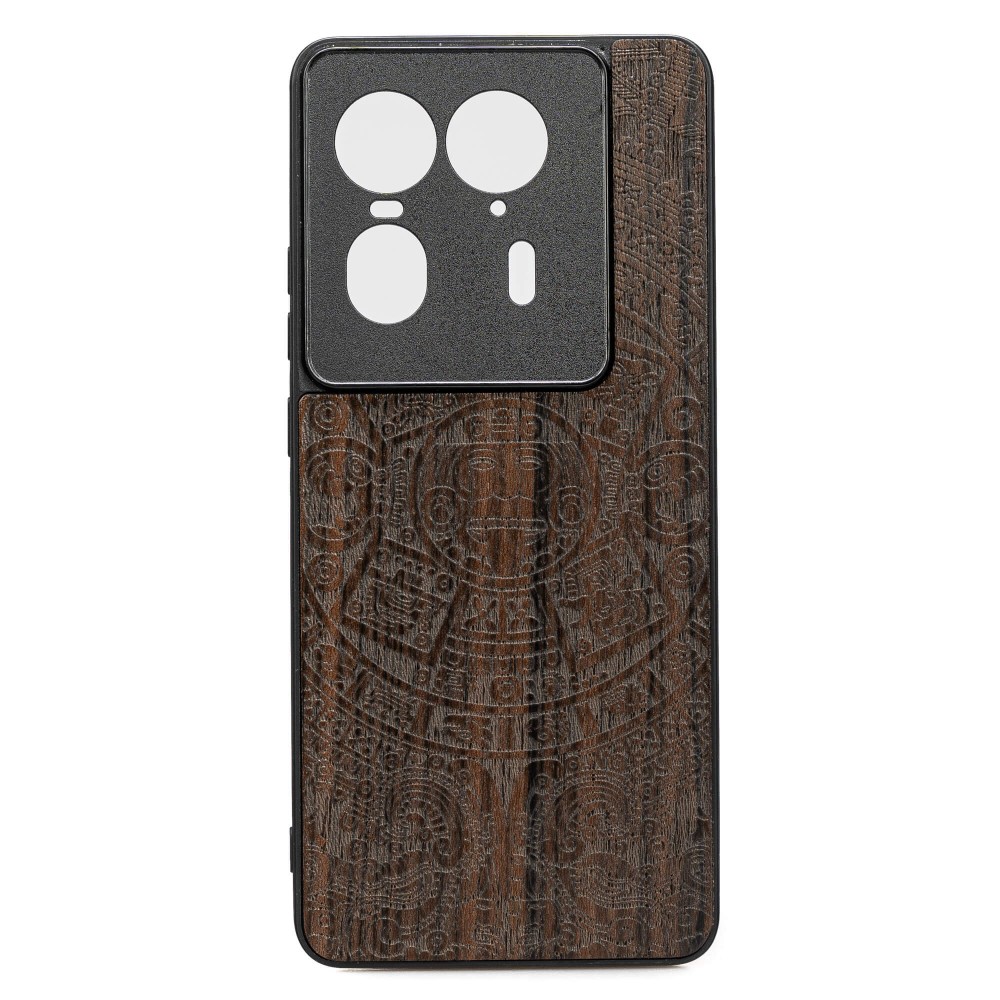 Drewniane Etui Bewood do Motorola Edge 50 Ultra KALENDARZ AZTECKI ZIRICOTE (1)