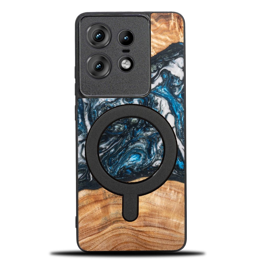Etui Bewood Unique do Motorola Edge 50 Pro - Planets - Ziemia z MagSafe (1)