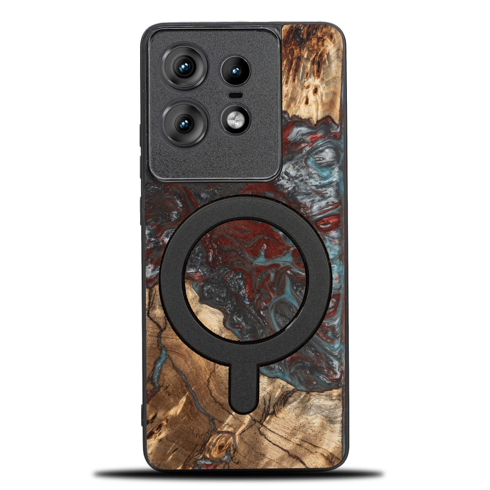 Etui Bewood Unique do Motorola Edge 50 Pro - Planets - Pluton z MagSafe (1)