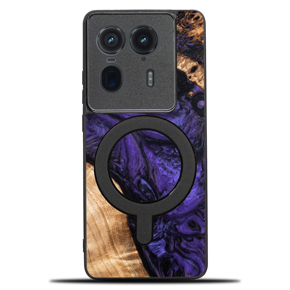 Etui Bewood Unique do Motorola Edge 50 Ultra - Violet z MagSafe (1)