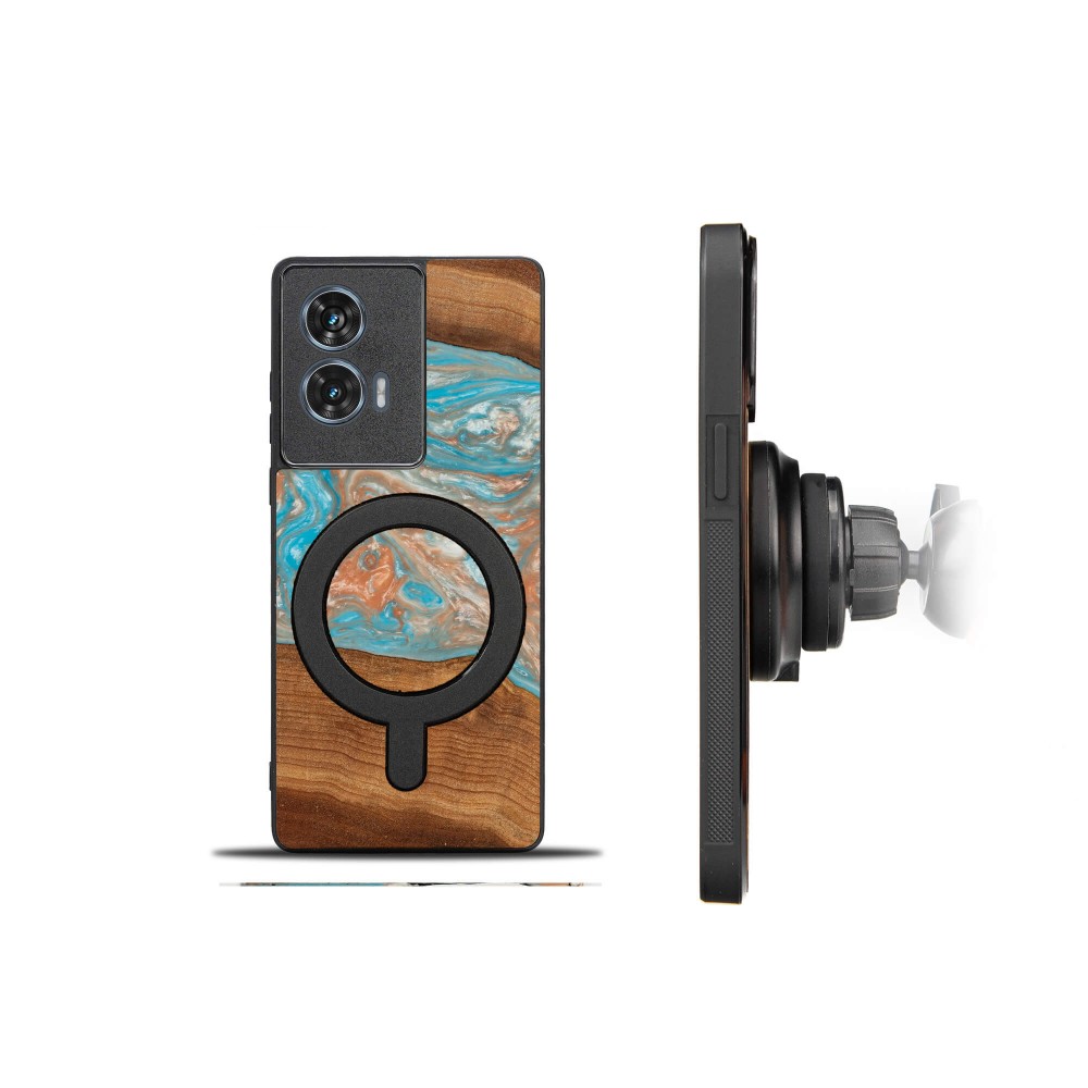 Etui Bewood Unique do Motorola Edge 50 Fusion - Planets - Saturn z MagSafe (2)