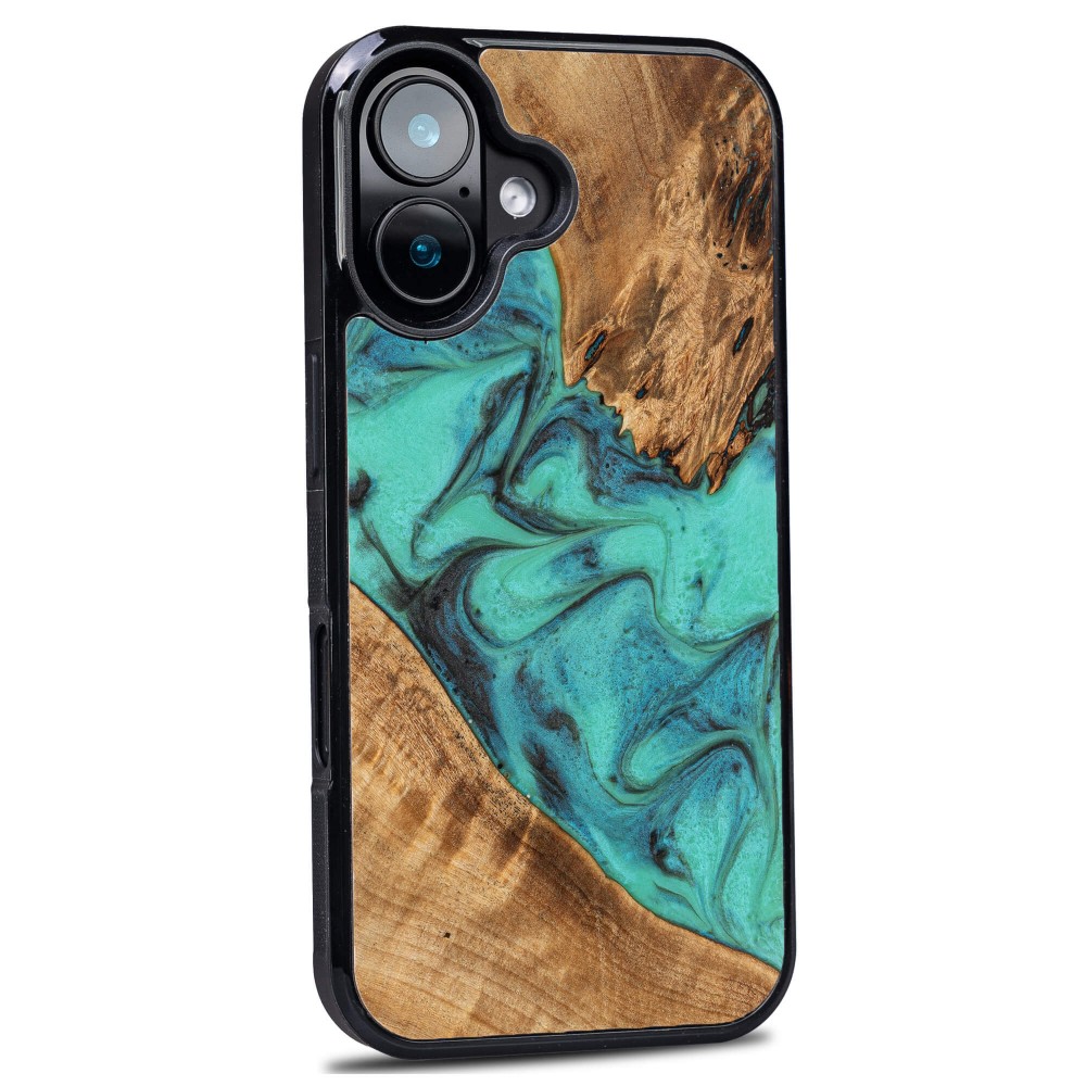 Etui Bewood Unique do iPhone 16 - Turquoise (2)