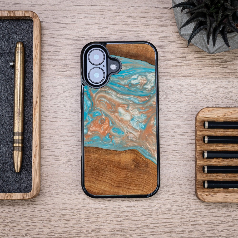 Etui Bewood Unique do iPhone 16 - Planets - Saturn (3)