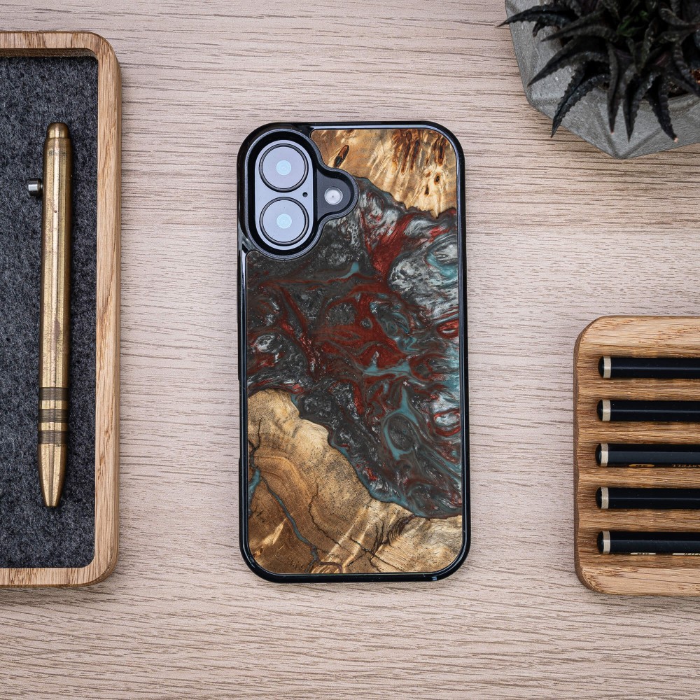 Etui Bewood Unique do iPhone 16 - Planets - Pluton (3)
