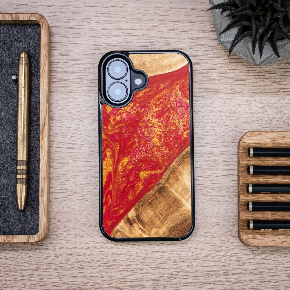 Etui Bewood Unique do iPhone 16 - Neons - Paris (3)