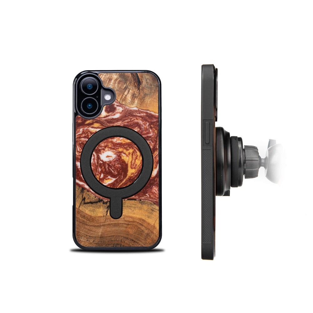 Etui Bewood Unique do iPhone 16 - Planets - Mars z MagSafe (3)