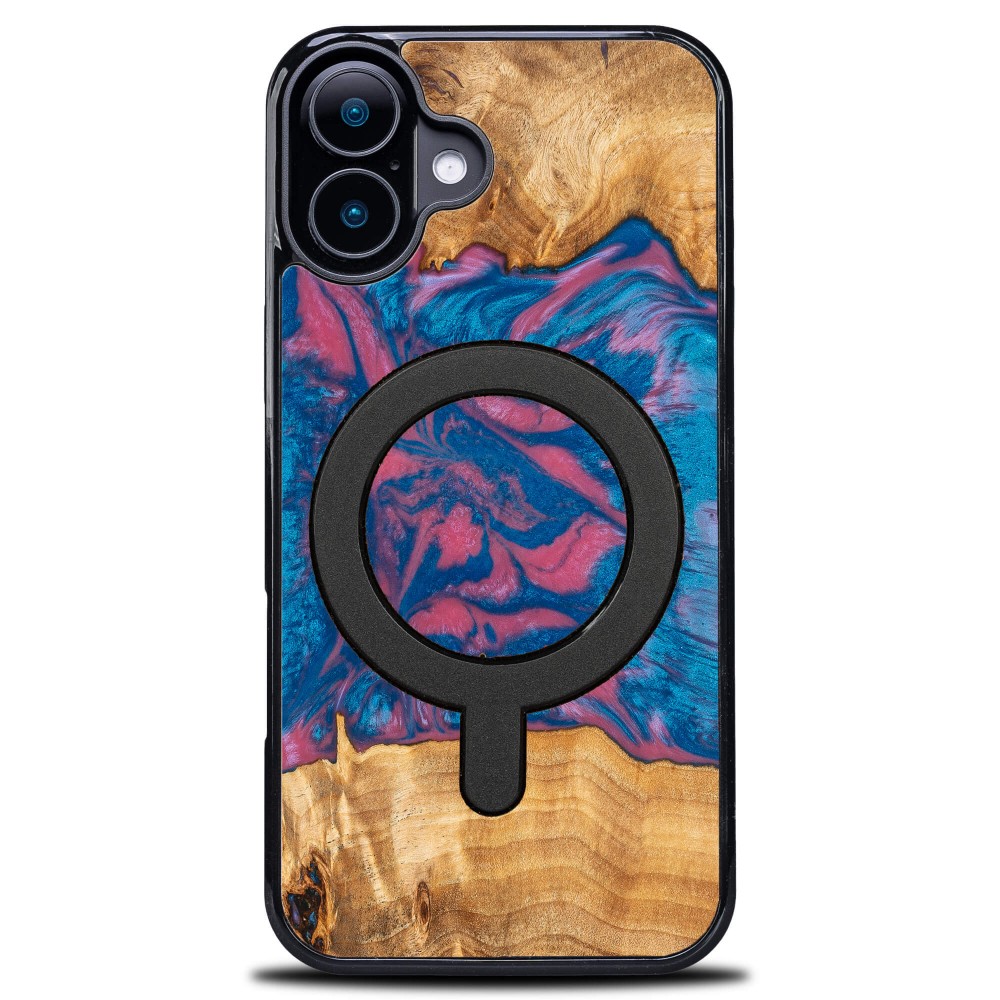 Etui Bewood Unique do iPhone 16 - Neons - Vegas z MagSafe (1)