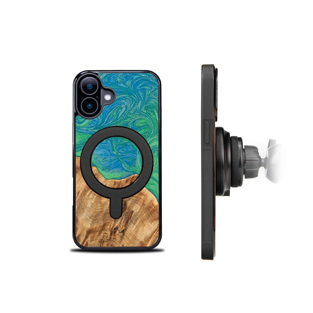 Etui Bewood Unique do iPhone 16 - Neons - Tokyo z MagSafe (3)