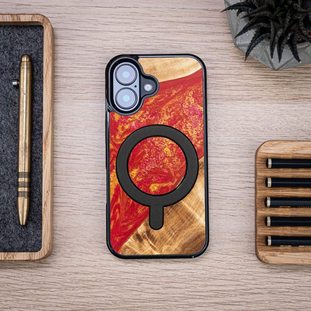 Etui Bewood Unique do iPhone 16 - Neons - Paris z MagSafe (4)