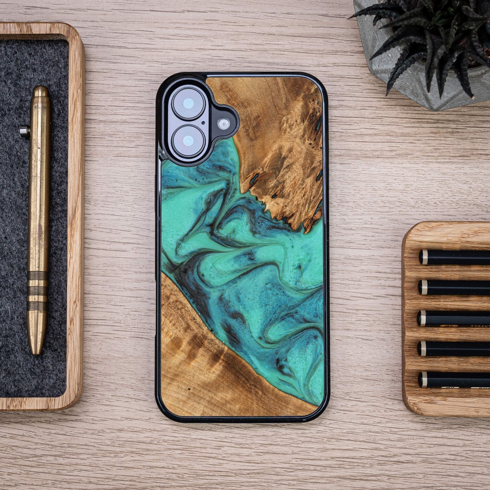 Etui Bewood Unique do iPhone 16 Plus - Turquoise (3)