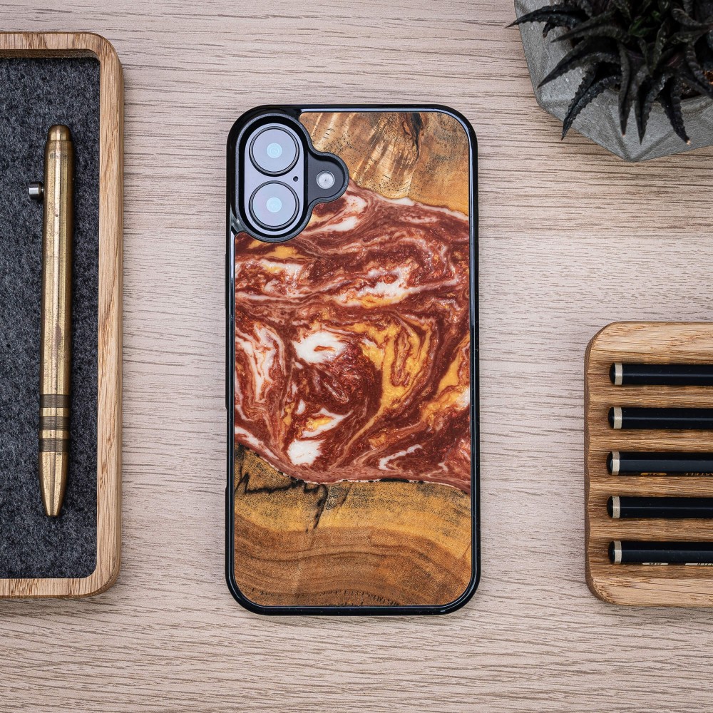 Etui Bewood Unique do iPhone 16 Plus - Planets - Mars (3)