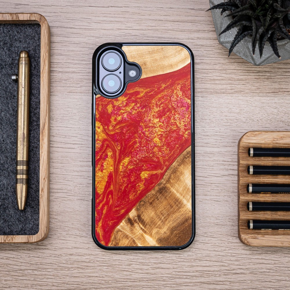 Etui Bewood Unique do iPhone 16 Plus - Neons - Paris (3)