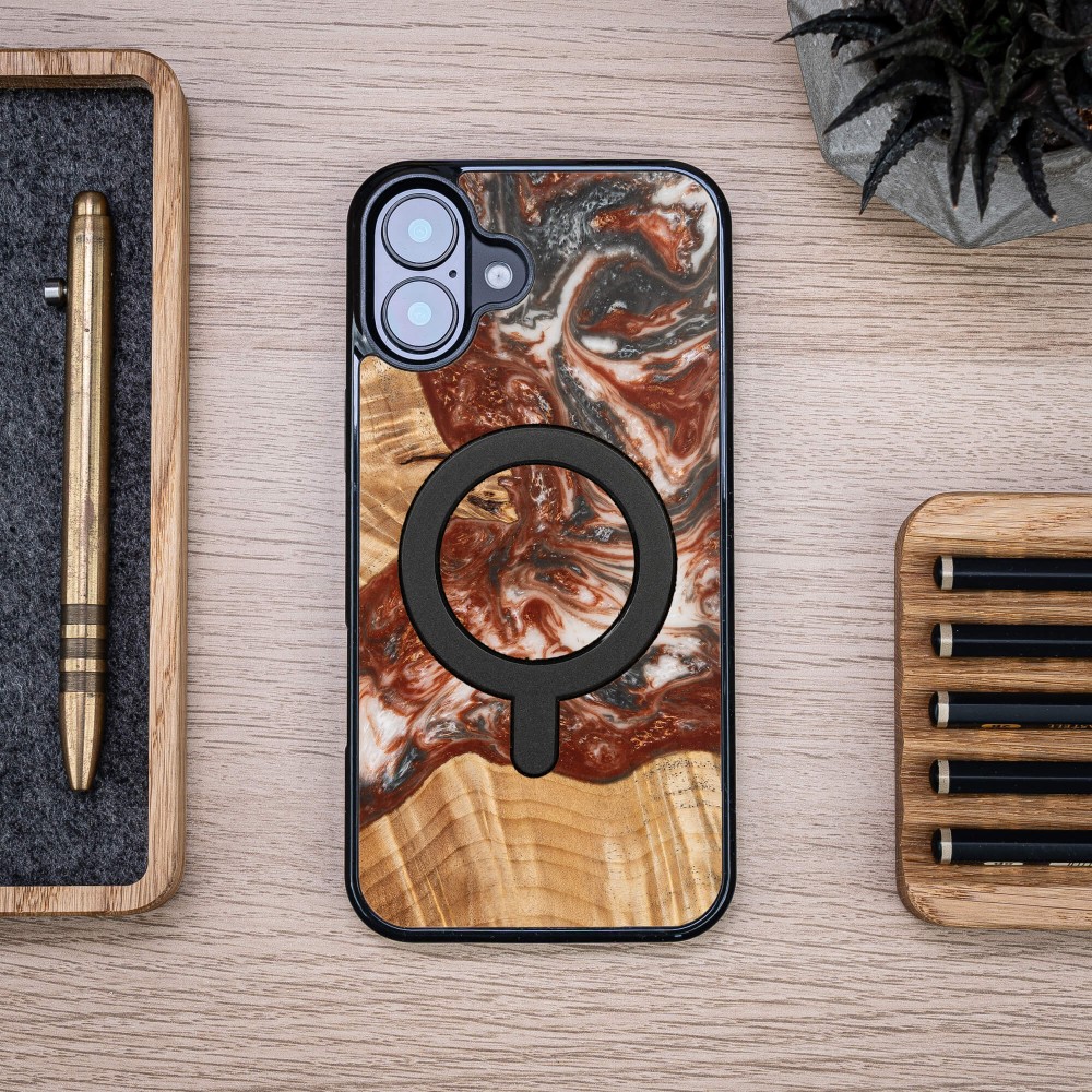 Etui Bewood Unique do iPhone 16 Plus - Planets - Wenus z MagSafe (4)