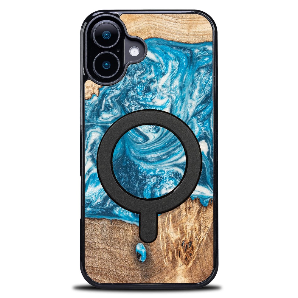 Etui Bewood Unique do iPhone 16 Plus - Planets - Uran z MagSafe (1)