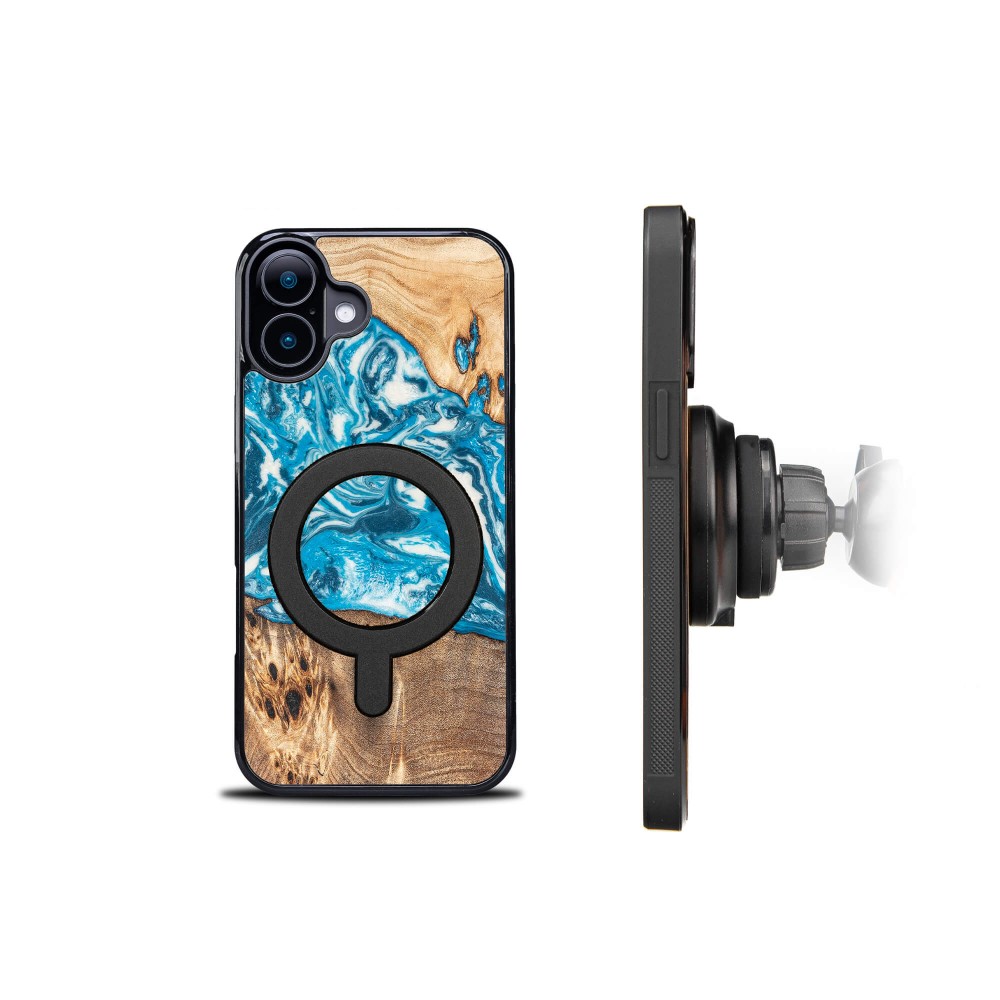 Etui Bewood Unique do iPhone 16 Plus - Planets - Uran z MagSafe (3)