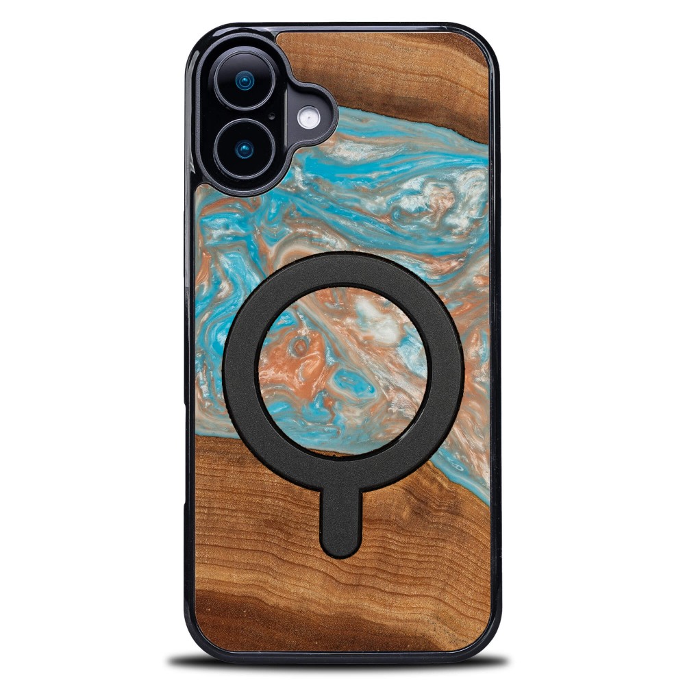 Etui Bewood Unique do iPhone 16 Plus - Planets - Saturn z MagSafe (1)