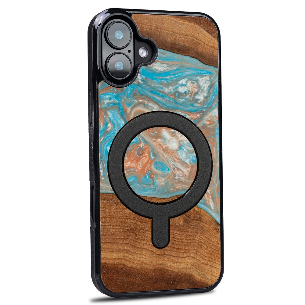 Etui Bewood Unique do iPhone 16 Plus - Planets - Saturn z MagSafe (2)