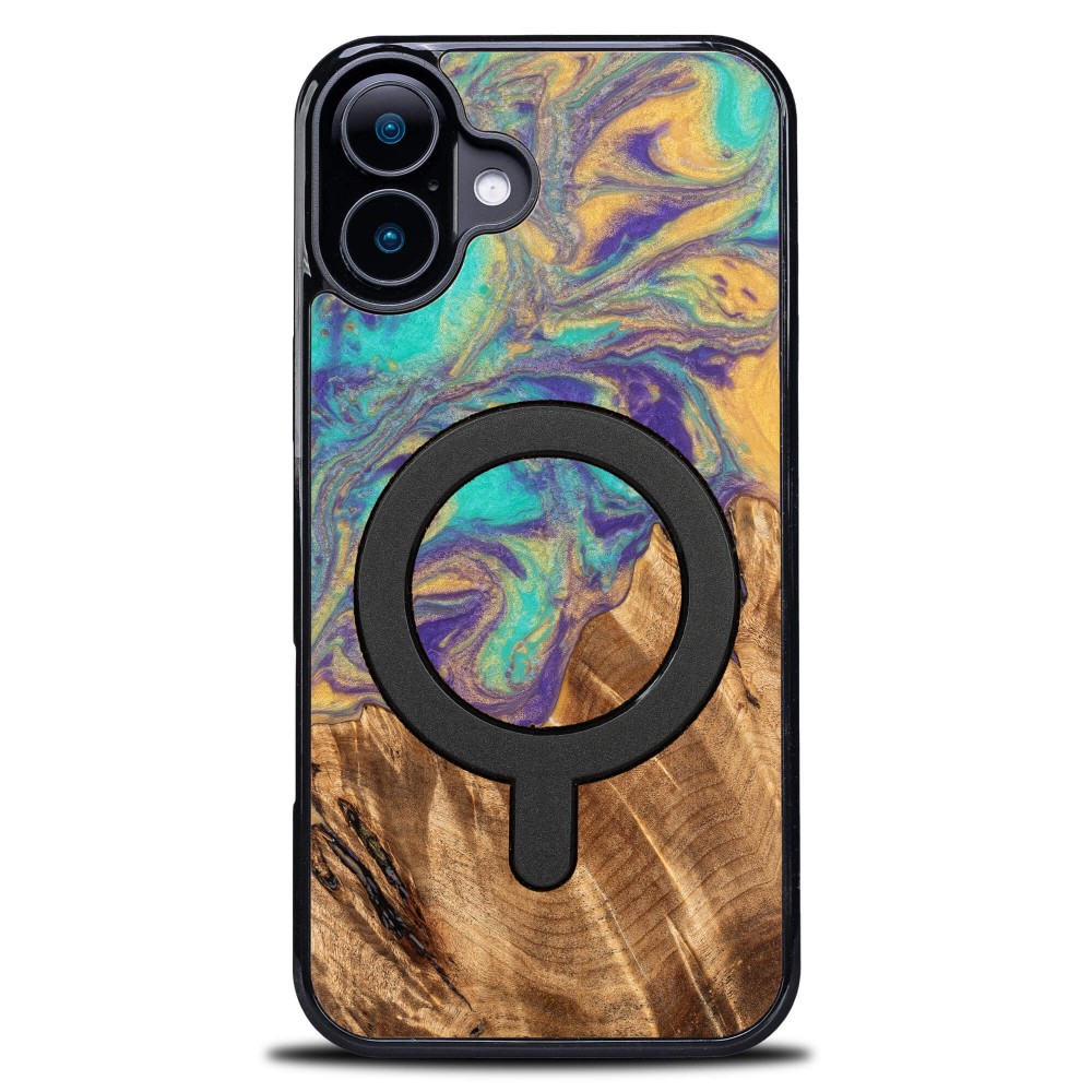 Etui Bewood Unique do iPhone 16 Plus - Planets - Merkury z MagSafe (1)