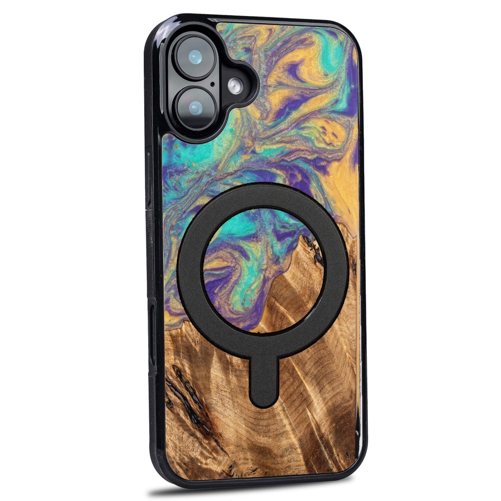 Etui Bewood Unique do iPhone 16 Plus - Planets - Merkury z MagSafe (2)