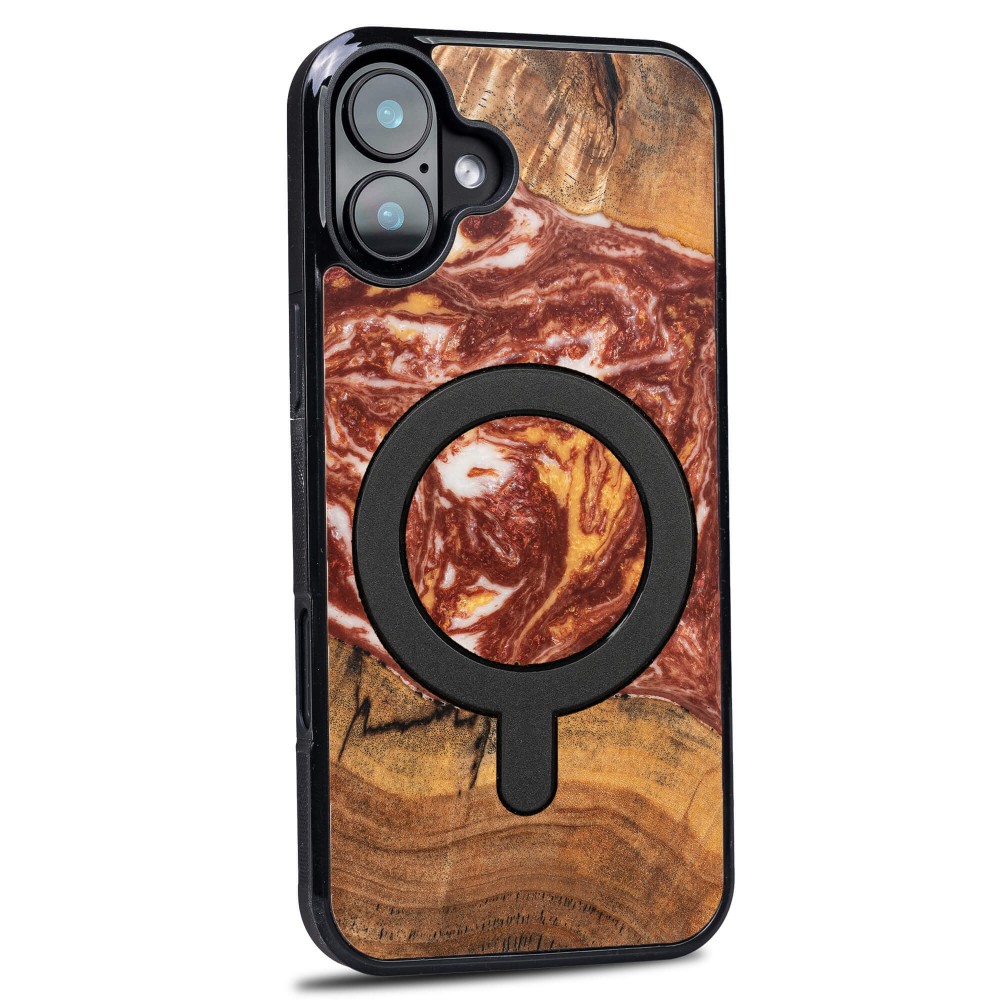 Etui Bewood Unique do iPhone 16 Plus - Planets - Mars z MagSafe (2)
