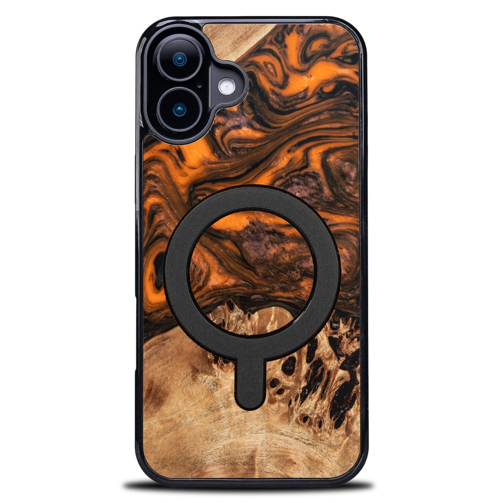 Etui Bewood Unique do iPhone 16 Plus - Orange z MagSafe (1)