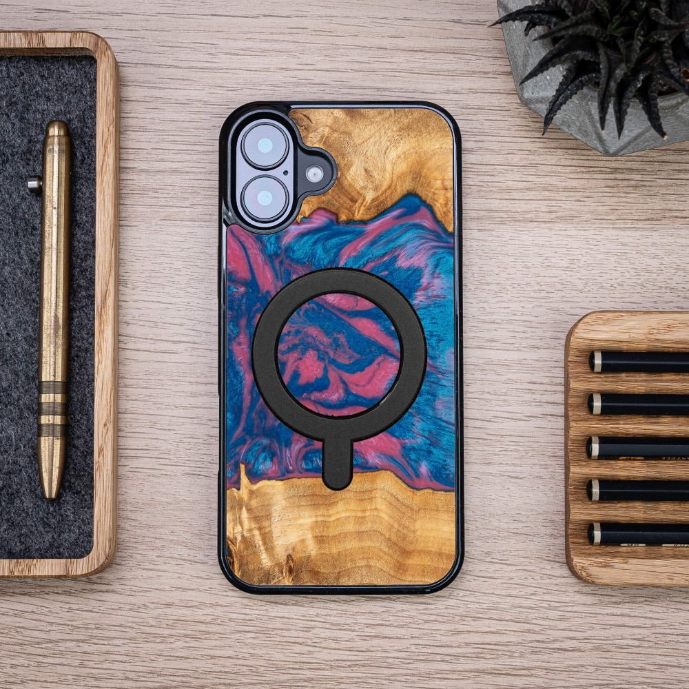 Etui Bewood Unique do iPhone 16 Plus - Neons - Vegas z MagSafe (4)