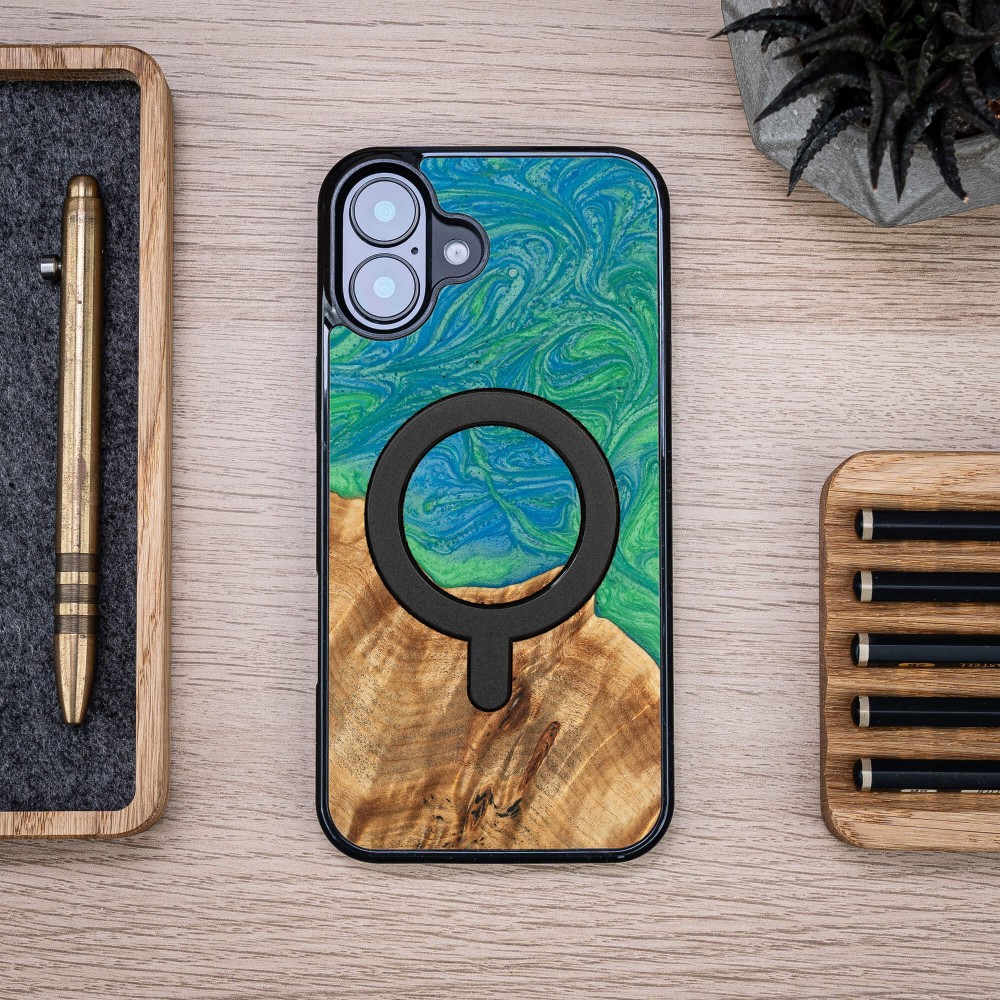 Etui Bewood Unique do iPhone 16 Plus - Neons - Tokyo z MagSafe (4)