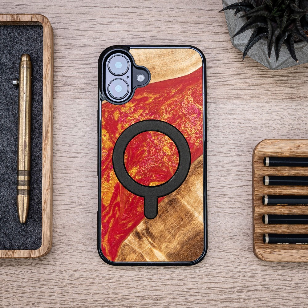 Etui Bewood Unique do iPhone 16 Plus - Neons - Paris z MagSafe (4)