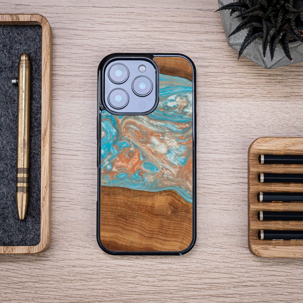 Etui Bewood Unique do iPhone 16 Pro - Planets - Saturn (3)