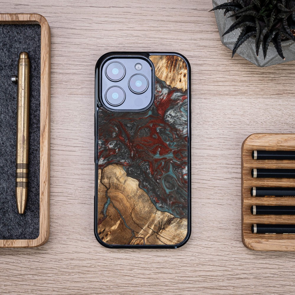 Etui Bewood Unique do iPhone 16 Pro - Planets - Pluton (3)