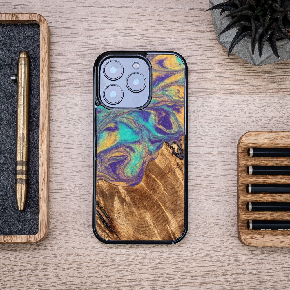 Etui Bewood Unique do iPhone 16 Pro - Planets - Merkury (3)