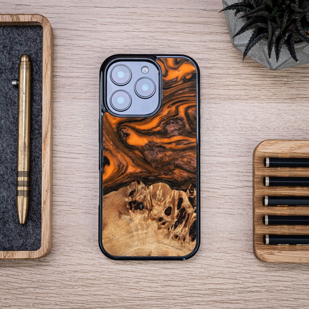 Etui Bewood Unique do iPhone 16 Pro - Orange (3)
