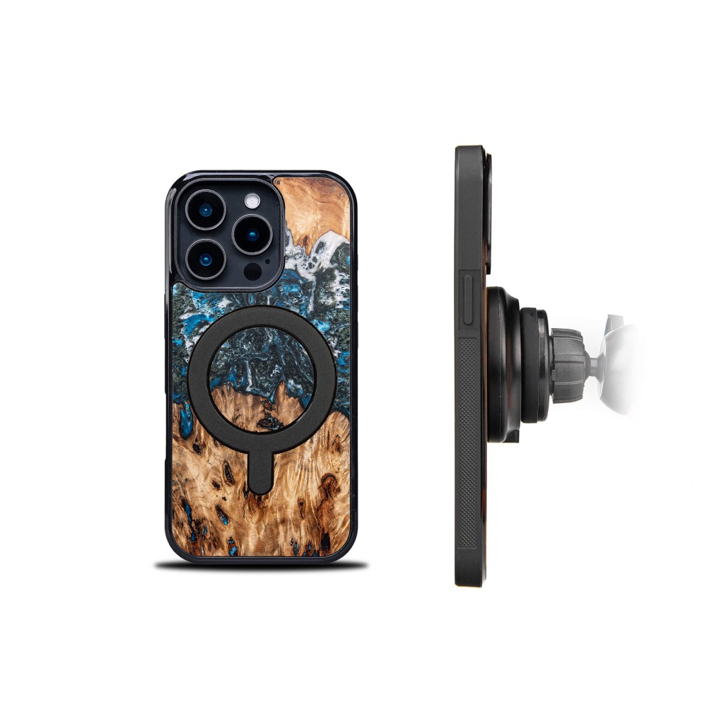 Etui Bewood Unique do iPhone 16 Pro - Planets - Ziemia z MagSafe (3)