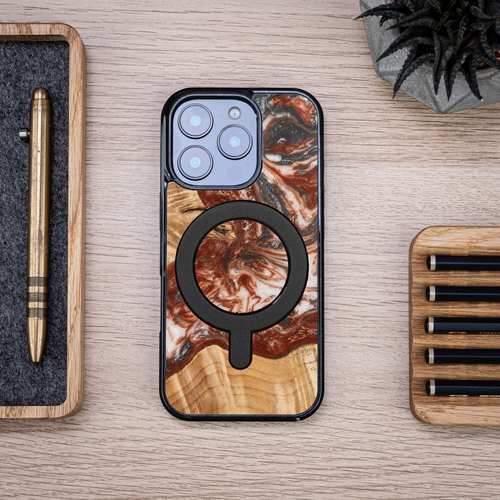 Etui Bewood Unique do iPhone 16 Pro - Planets - Wenus z MagSafe (4)