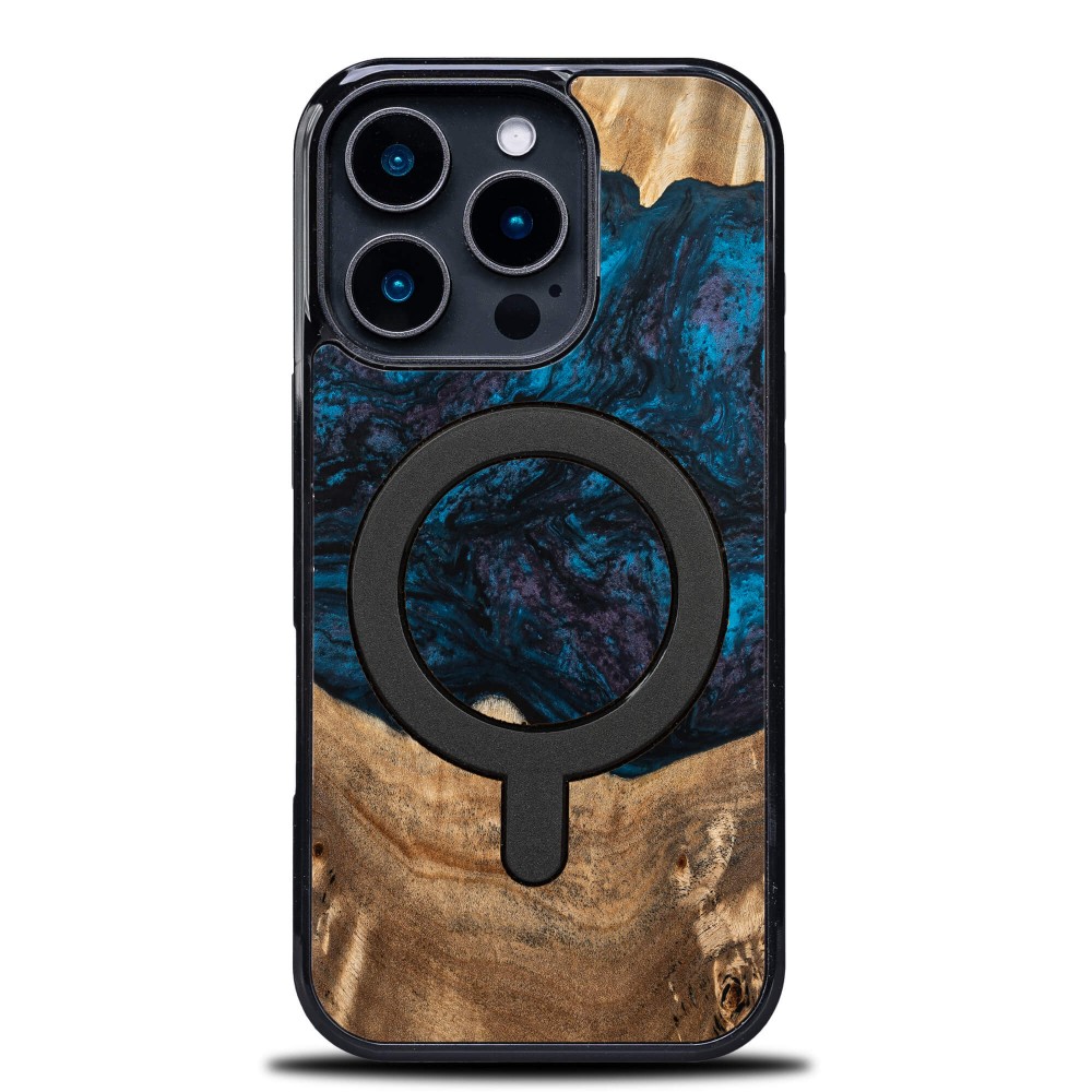 Etui Bewood Unique do iPhone 16 Pro - Planets - Neptun z MagSafe (1)