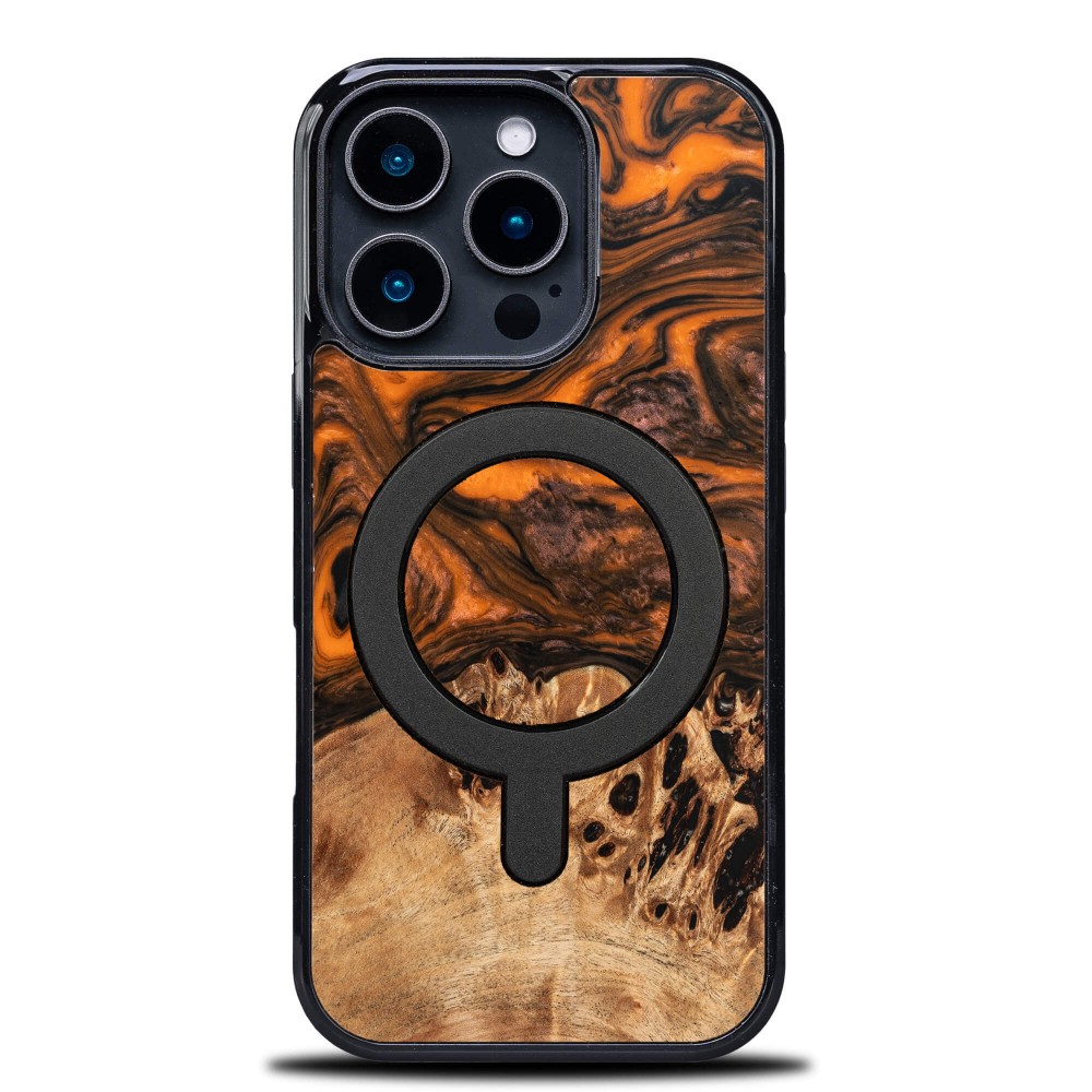 Etui Bewood Unique do iPhone 16 Pro - Orange z MagSafe (1)