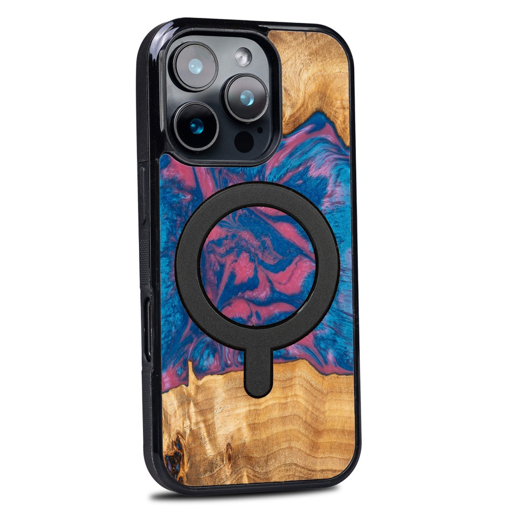 Etui Bewood Unique do iPhone 16 Pro - Neons - Vegas z MagSafe (2)