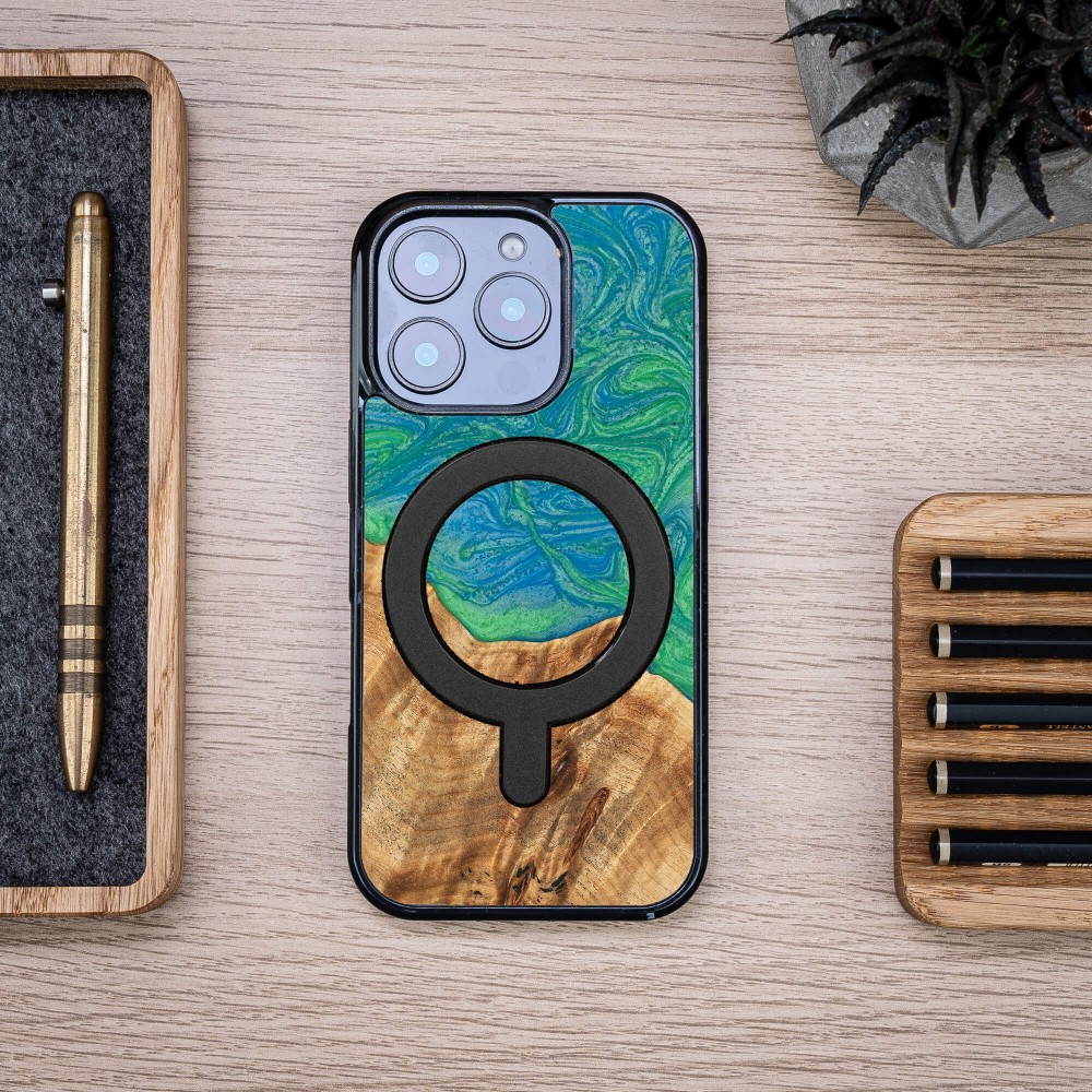 Etui Bewood Unique do iPhone 16 Pro - Neons - Tokyo z MagSafe (4)