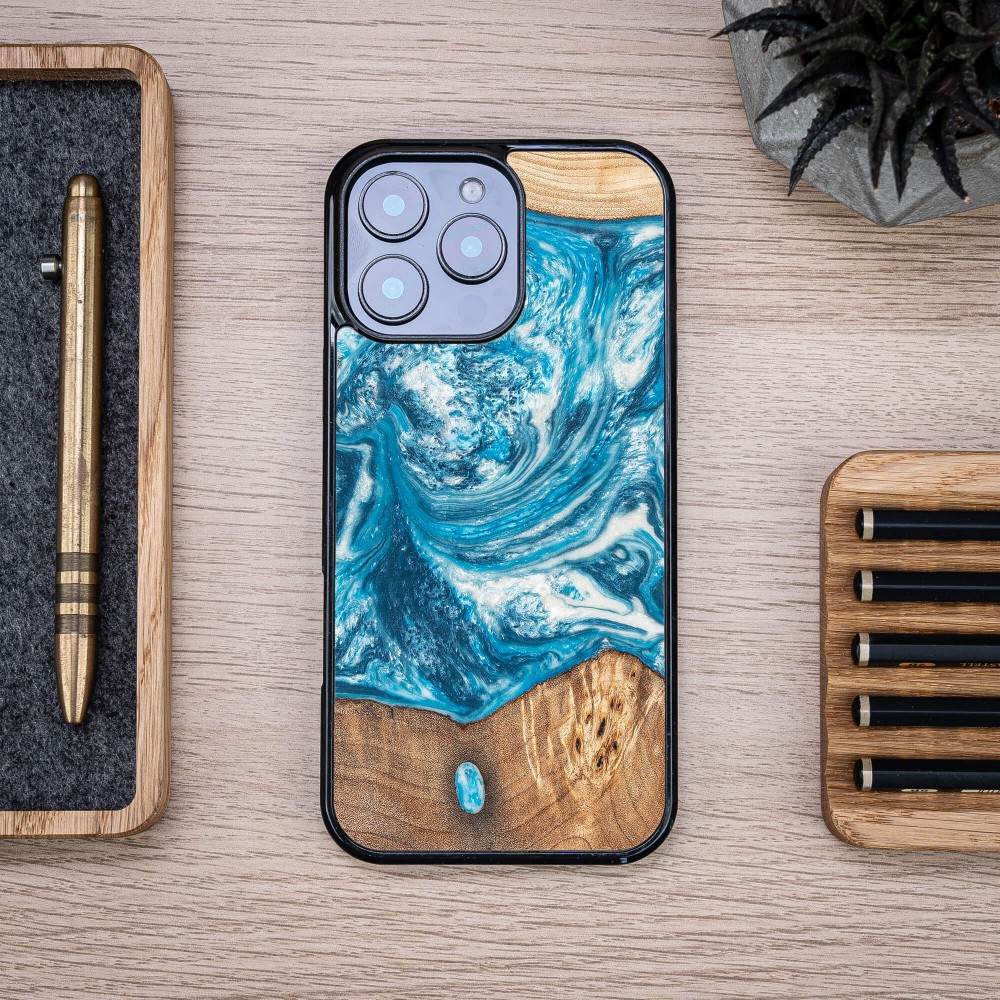 Etui Bewood Unique do iPhone 16 Pro Max - Planets - Uran (3)
