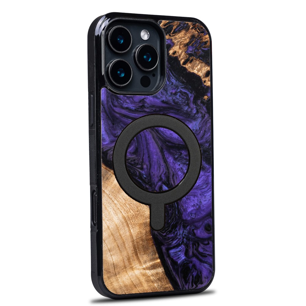 Etui Bewood Unique do iPhone 16 Pro Max - Violet z MagSafe (2)