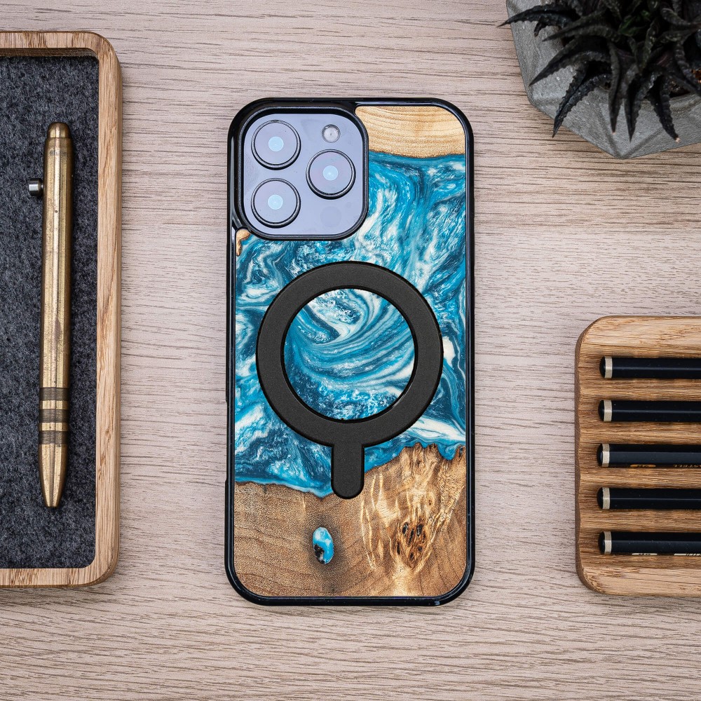 Etui Bewood Unique do iPhone 16 Pro Max - Planets - Uran z MagSafe (4)