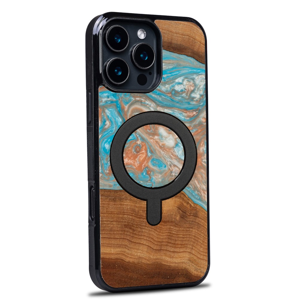Etui Bewood Unique do iPhone 16 Pro Max - Planets - Saturn z MagSafe (2)