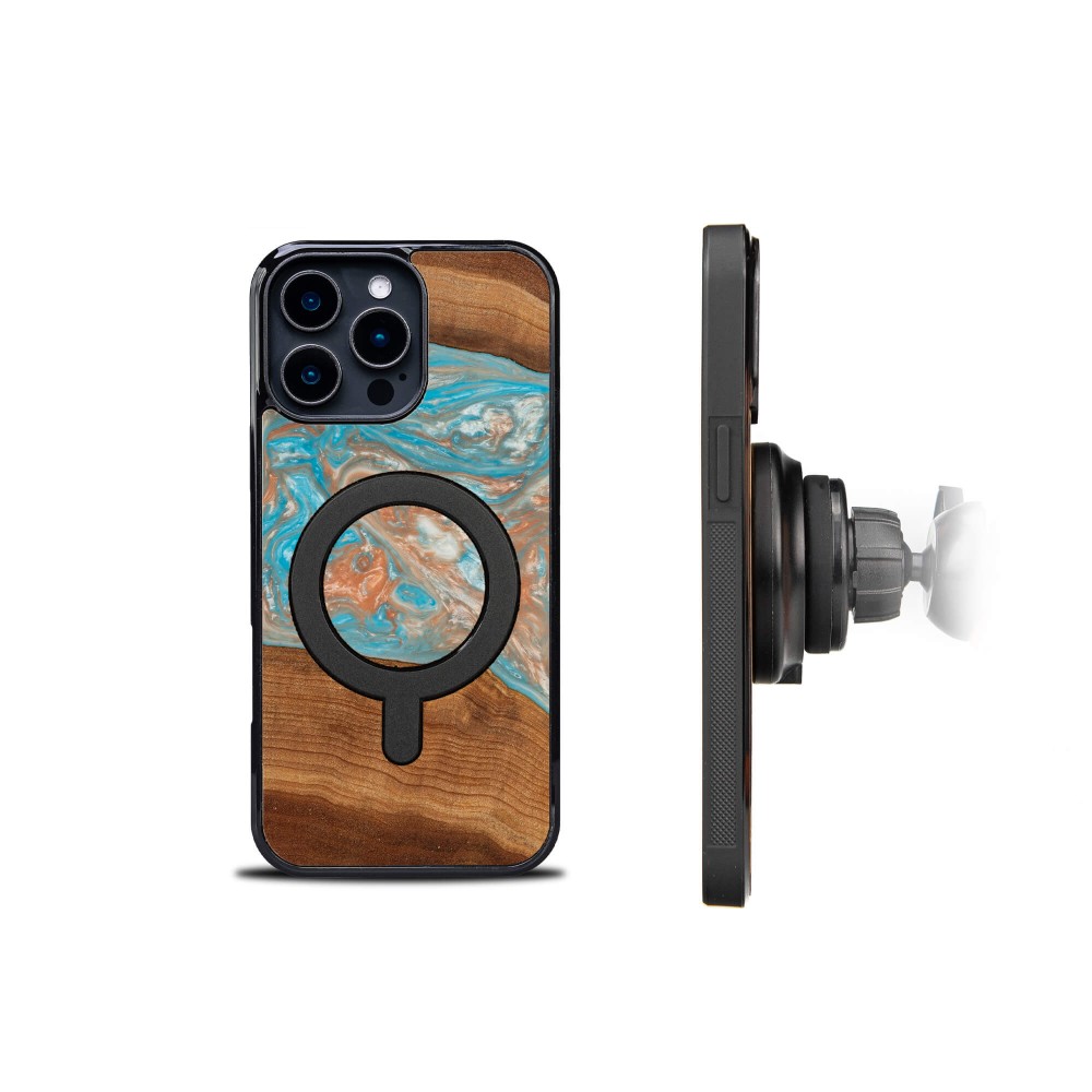 Etui Bewood Unique do iPhone 16 Pro Max - Planets - Saturn z MagSafe (3)