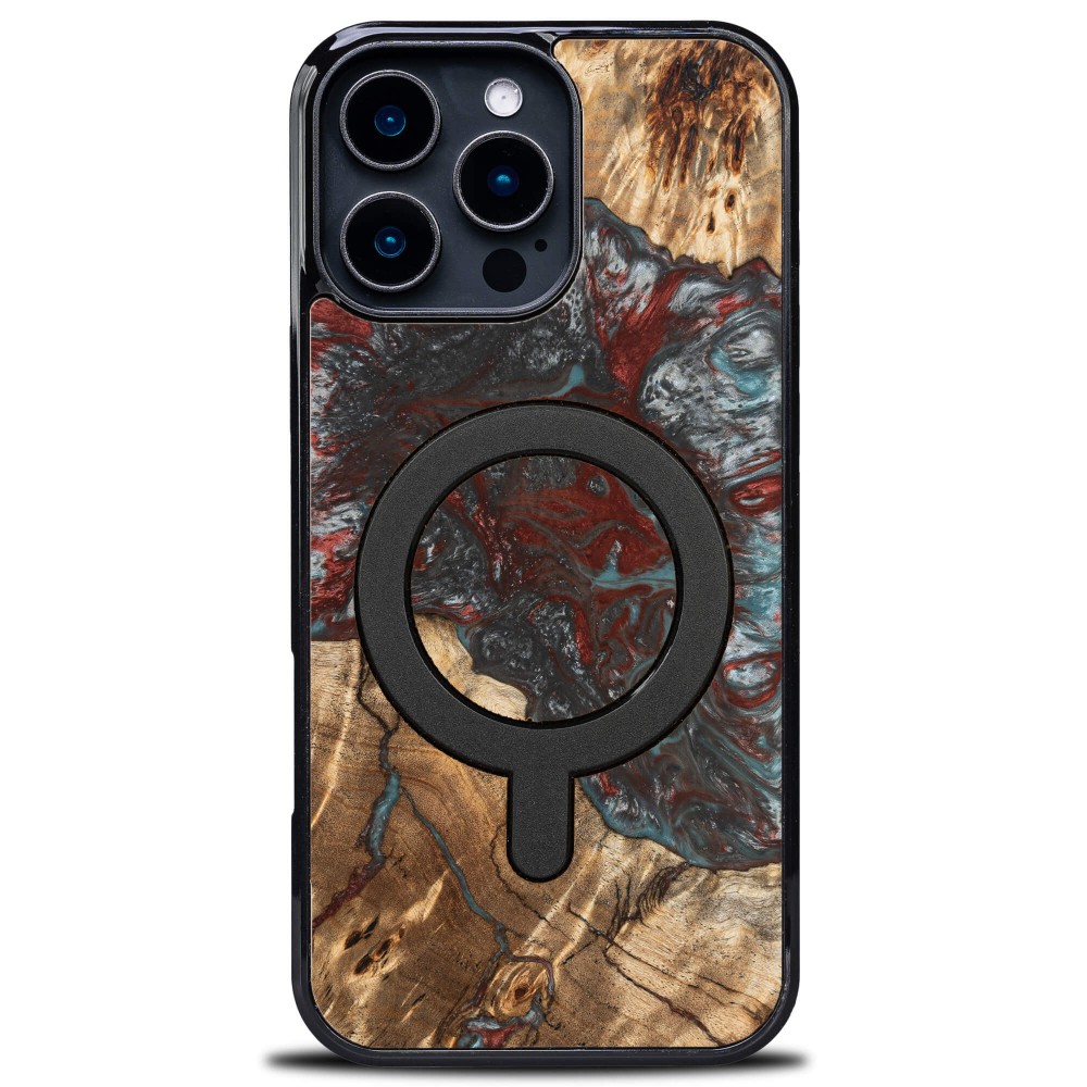 Etui Bewood Unique do iPhone 16 Pro Max - Planets - Pluton z MagSafe (1)