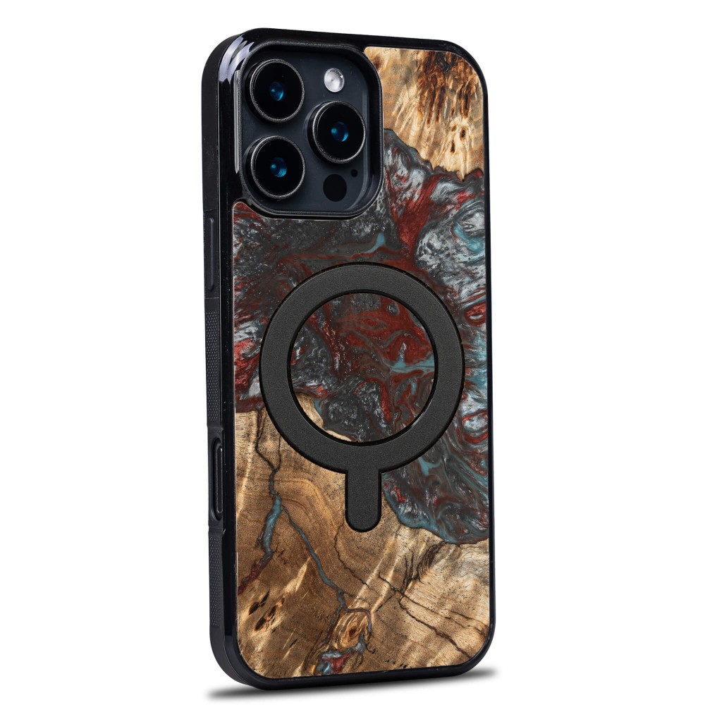 Etui Bewood Unique do iPhone 16 Pro Max - Planets - Pluton z MagSafe (2)