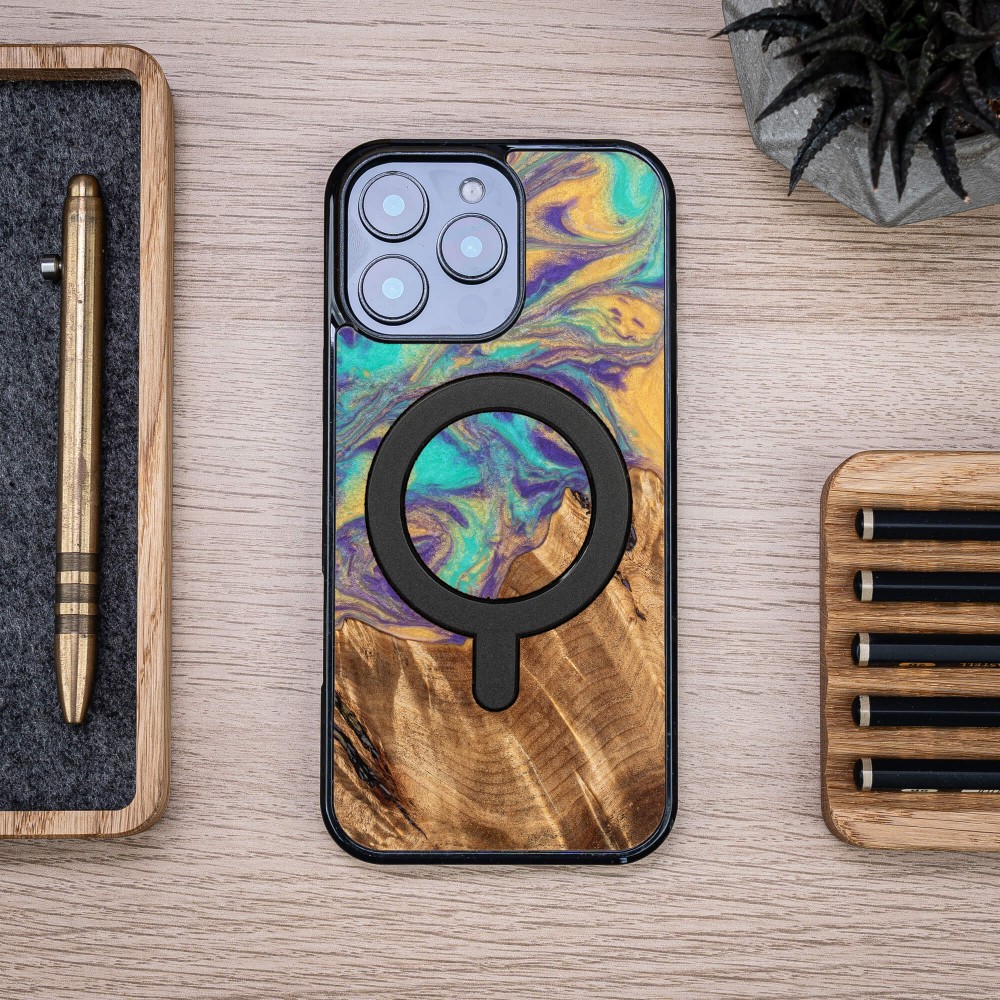 Etui Bewood Unique do iPhone 16 Pro Max - Planets - Merkury z MagSafe (4)