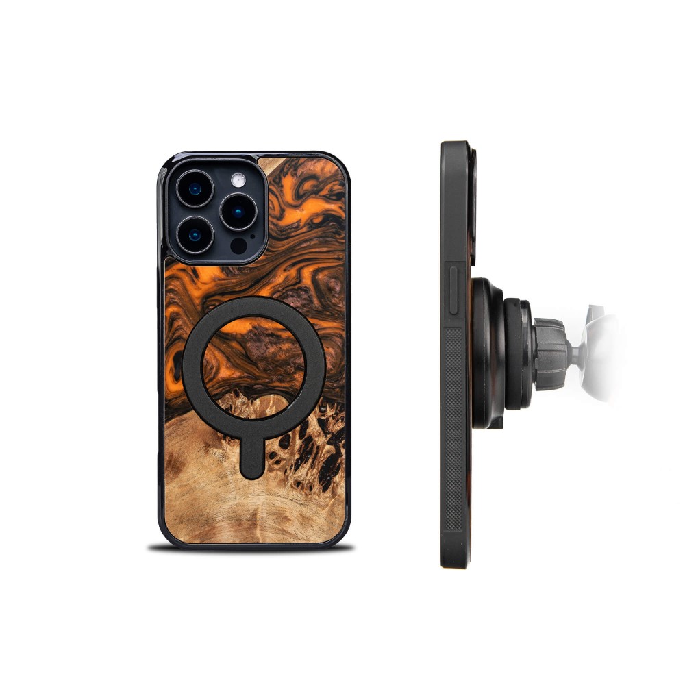Etui Bewood Unique do iPhone 16 Pro Max - Orange z MagSafe (3)
